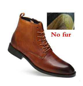 Shoes high quality men's boots natural leather waterproof shop
