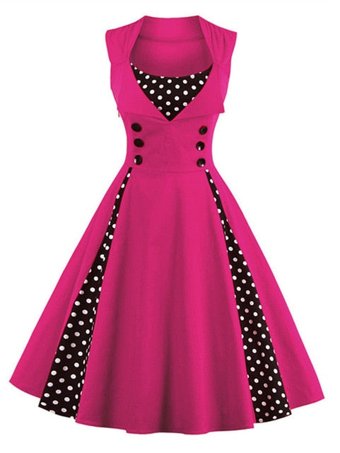 Elegant retro vintage dress size S-4XL