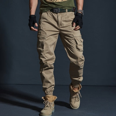 Summer high quality leisure trousers, men's joggers camouflage cargo trousers