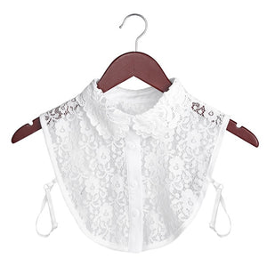 Women cotton lace fake blouse, detachable