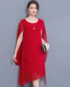 New Chiffon Cape, elegantes Kleid