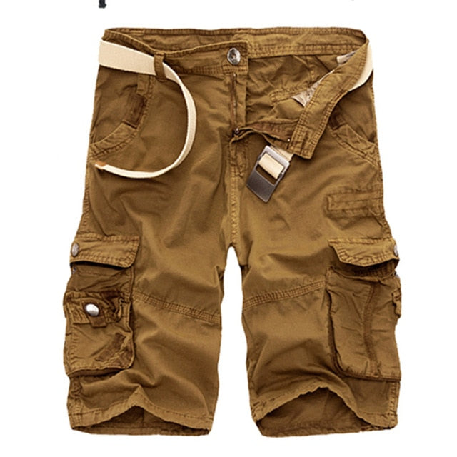 Sommer Cargo Shorts Männer, Camouflage Baumwolle