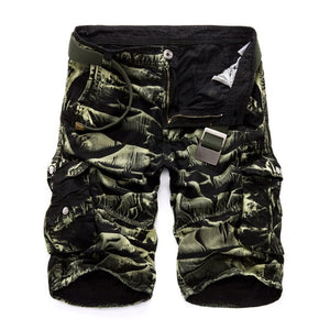 Sommer Cargo Shorts Männer, Camouflage Baumwolle