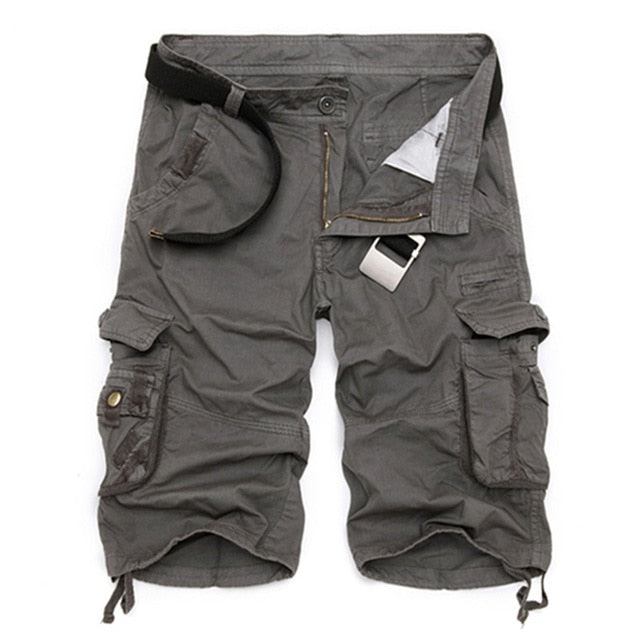 Sommer Cargo Shorts Männer, Camouflage Baumwolle