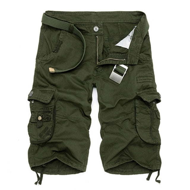 Sommer Cargo Shorts Männer, Camouflage Baumwolle