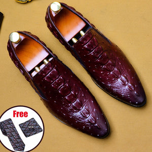 Real leather oxford shoes for men