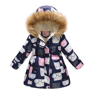 Kids Girls Jacket 2020 Autumn Winter Jacket For Girls Coat Baby Warm Hooded Outerwear Coat Girls Clothing Children Down Parkas