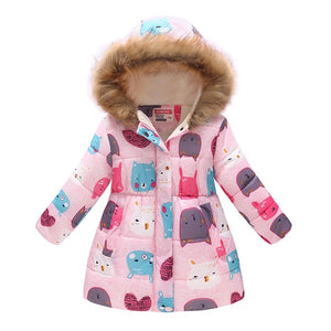 Kids Girls Jacket 2020 Autumn Winter Jacket For Girls Coat Baby Warm Hooded Outerwear Coat Girls Clothing Children Down Parkas