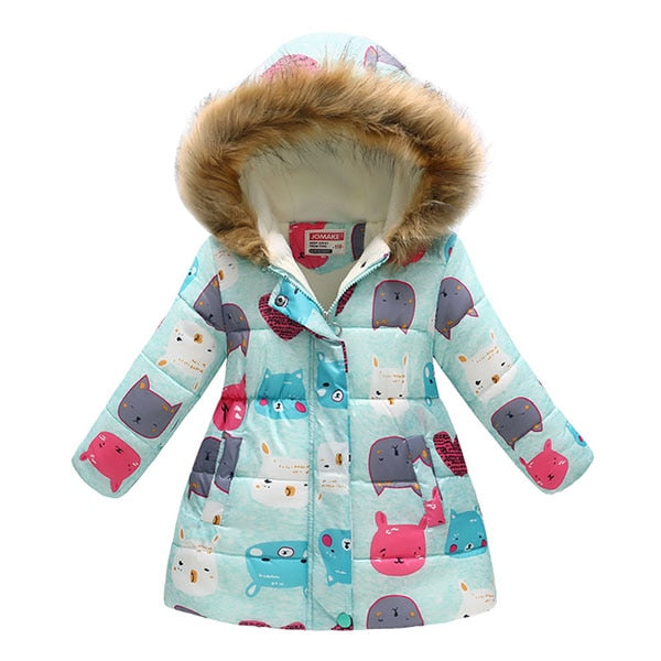 Herbst Winter Jacke Mantel Parkas für Mädchen