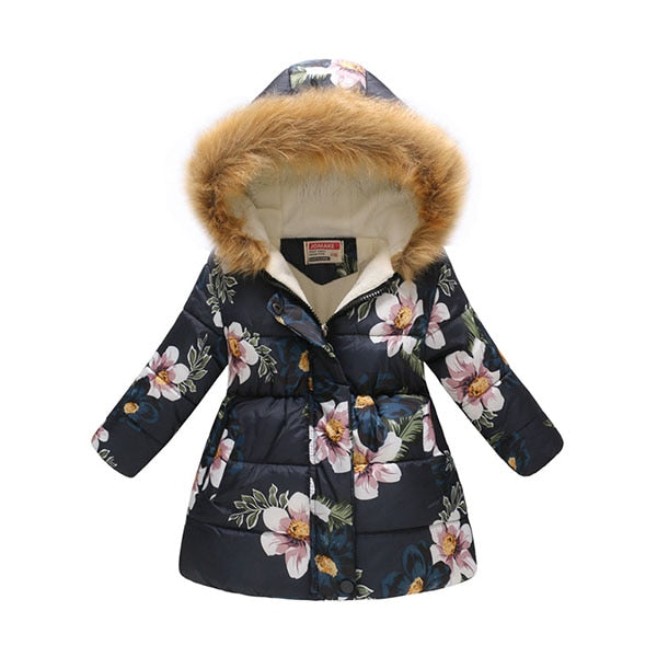 Kids Girls Jacket 2020 Autumn Winter Jacket For Girls Coat Baby Warm Hooded Outerwear Coat Girls Clothing Children Down Parkas