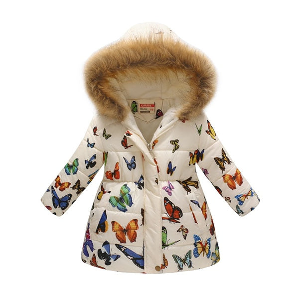 Kids Girls Jacket 2020 Autumn Winter Jacket For Girls Coat Baby Warm Hooded Outerwear Coat Girls Clothing Children Down Parkas