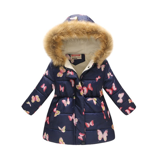 Kids Girls Jacket 2020 Autumn Winter Jacket For Girls Coat Baby Warm Hooded Outerwear Coat Girls Clothing Children Down Parkas