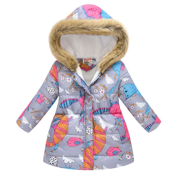 Kids Girls Jacket 2020 Autumn Winter Jacket For Girls Coat Baby Warm Hooded Outerwear Coat Girls Clothing Children Down Parkas