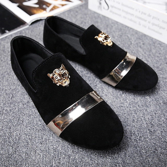 Suede shoes men loafers shoes
