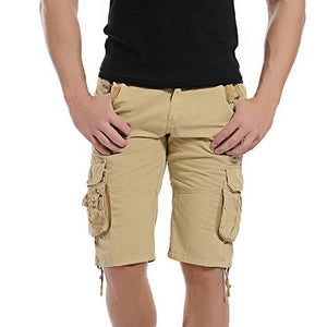 Fashion Military Cargo Cotton Shorts Men