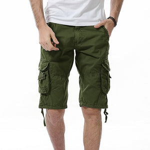 Fashion Military Cargo Cotton Shorts Men