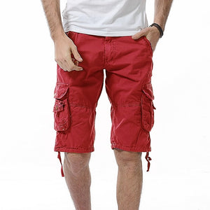 Fashion Military Cargo Cotton Shorts Men