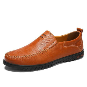 Genuine leather comfortable casual shoes men