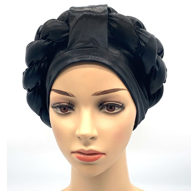 les casquettes de turban femme croisées prêt à foulard, les femmes tressent les turbans