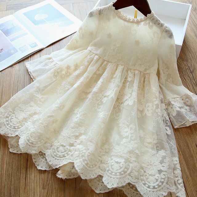 Kids dresses for Girls Spring Clothes Half-sleeve Lace Party Costume Red Children Elegant Prom Frocks 3-8Y Girls Casual Wear