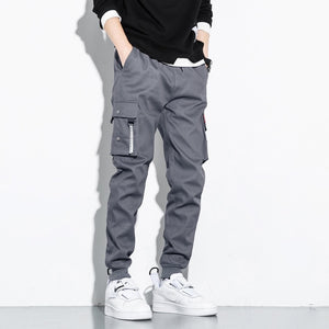 Pantalon cargo hip hop pour homme, pantalon de jogging