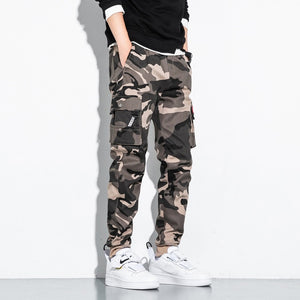 Pantalon cargo hip hop pour homme, pantalon de jogging