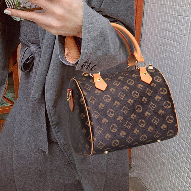 Luxury designer pu leather women handbags