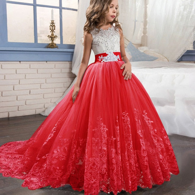 2021 Teen Girls Dress Children's Bridesmaid Kids Dresses For Girls Clothing Princess Dress Party Wedding Dress Costume 8 10 12 Y