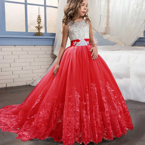 2021 filles adolescentes robe enfants demoiselle d'honneur enfants robes pour filles vêtements princesse robe fête robe de mariée Costume 8 10 12 Y