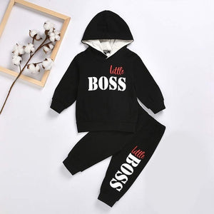 Toddler Boys Clothes 2021 Autumn Winter Christmas Clothes Hooded+Pant 2pcs Outfit Children Clothing Suit For Boys Clothing Sets