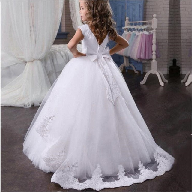 2021 filles adolescentes robe enfants demoiselle d'honneur enfants robes pour filles vêtements princesse robe fête robe de mariée Costume 8 10 12 Y