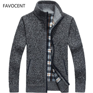 Autumn men's sweater, warm leisure cardigan