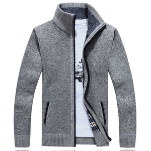 Autumn men's sweater, warm leisure cardigan