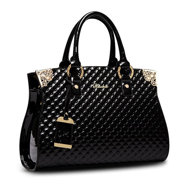 Brand patent leather luxury handbags