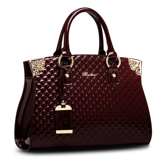 Brand patent leather luxury handbags