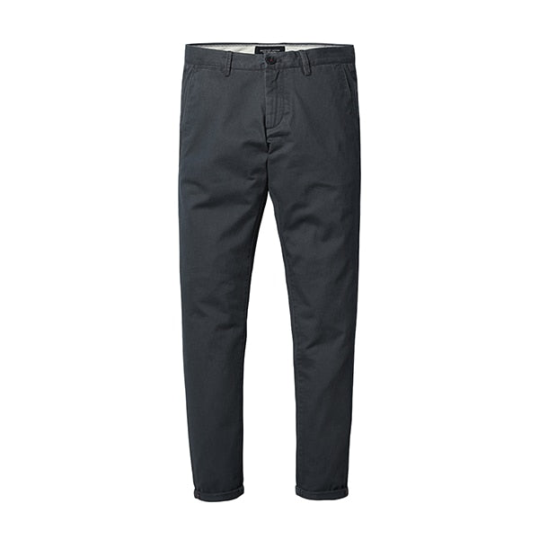 Printemps Été Nouvelle Mode 2021 Slim Straight Hommes Pantalon Décontracté 100% Coton