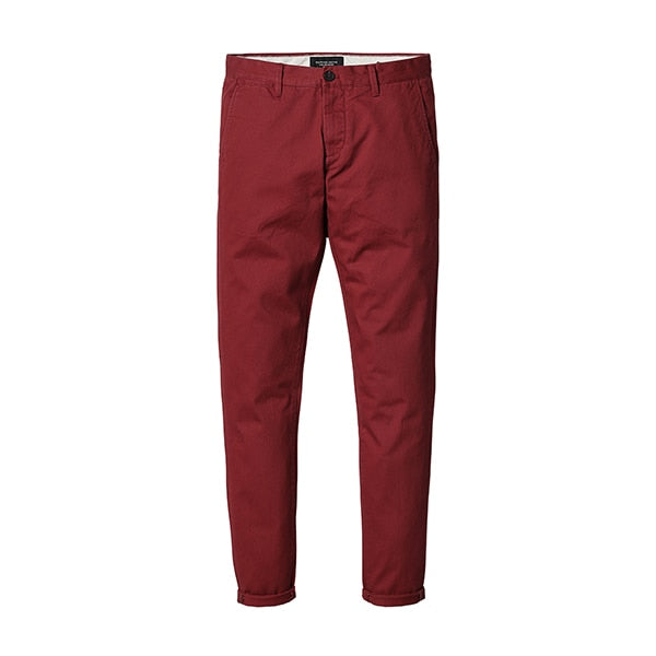 Frühling Sommer Neue Mode 2021 Slim Straight Men Freizeithose 100% Baumwolle