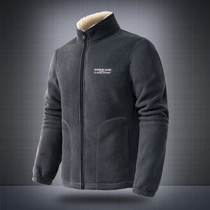 Spring Autumn Casual Fleece Jacket, Men New Fashion Slim Fit