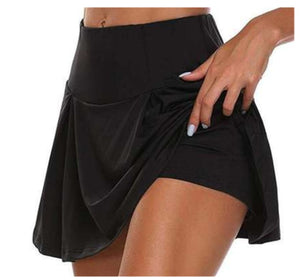 Athletisch Einfarbig Frauen-Trainingsrockshorts, Tennis S-5XL