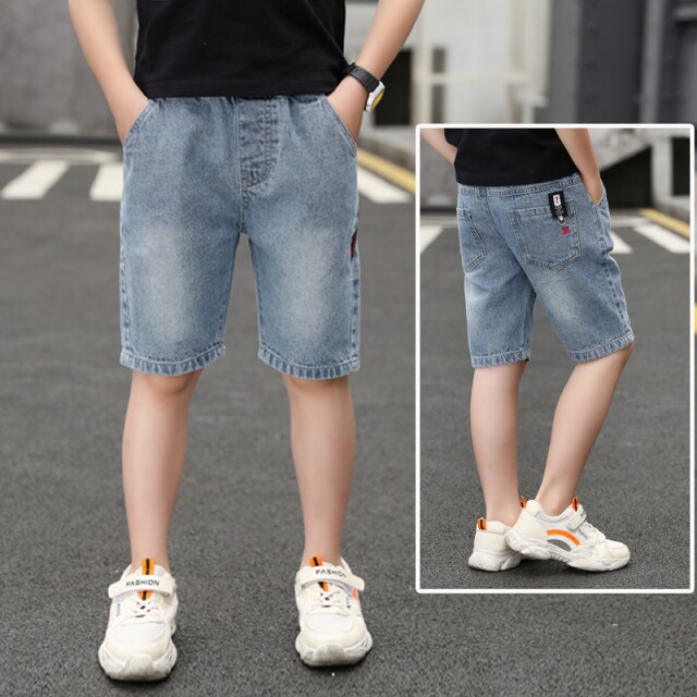 Jungen Sommer Denim Shorts Hosen