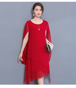 New Chiffon Cape, elegantes Kleid