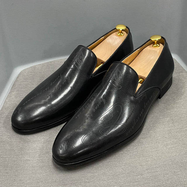 Herrenschuhe aus echtem Leder, Italienischen Stil