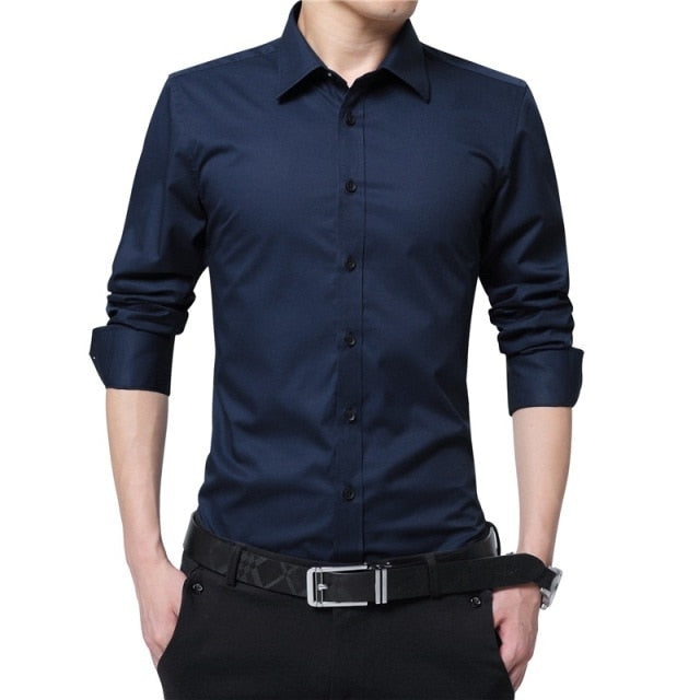 Langarm Business Shirt