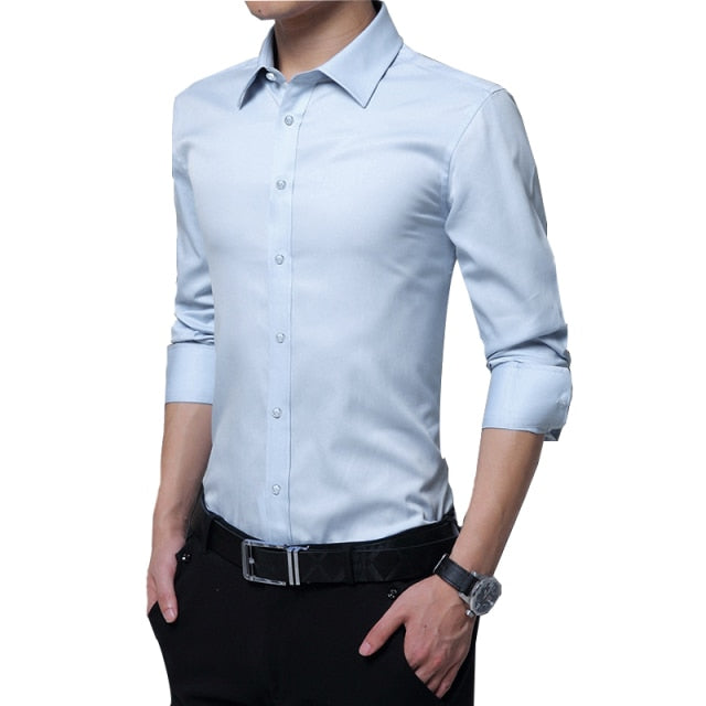 Langarm Business Shirt